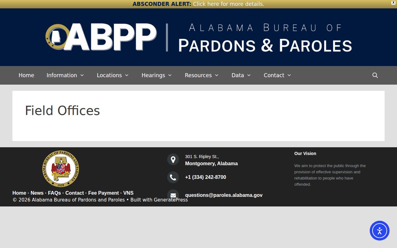 Pike County parole and probation ABPP field office source